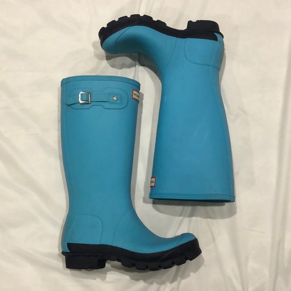 Hunter Kids Blue Boots